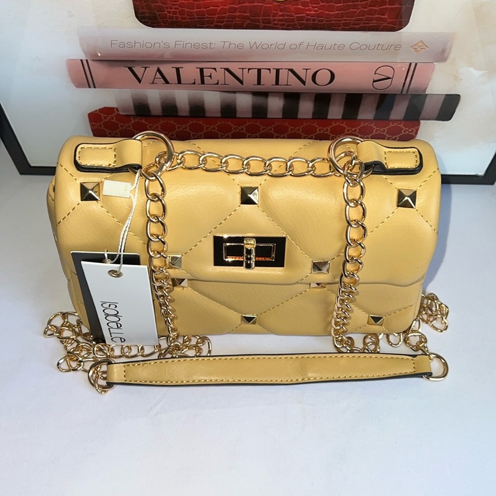 Isabelle Vegan leather Studded Crossbody Bag - Picture 5 of 16